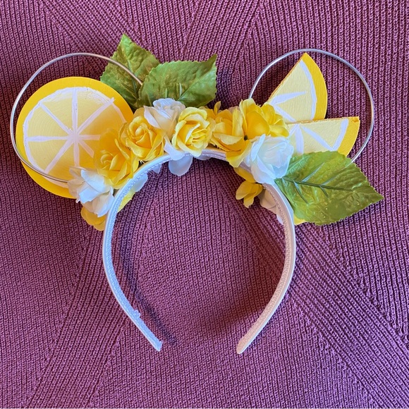 Handmade Disney Lemon Mickey Ears - Picture 4 of 6